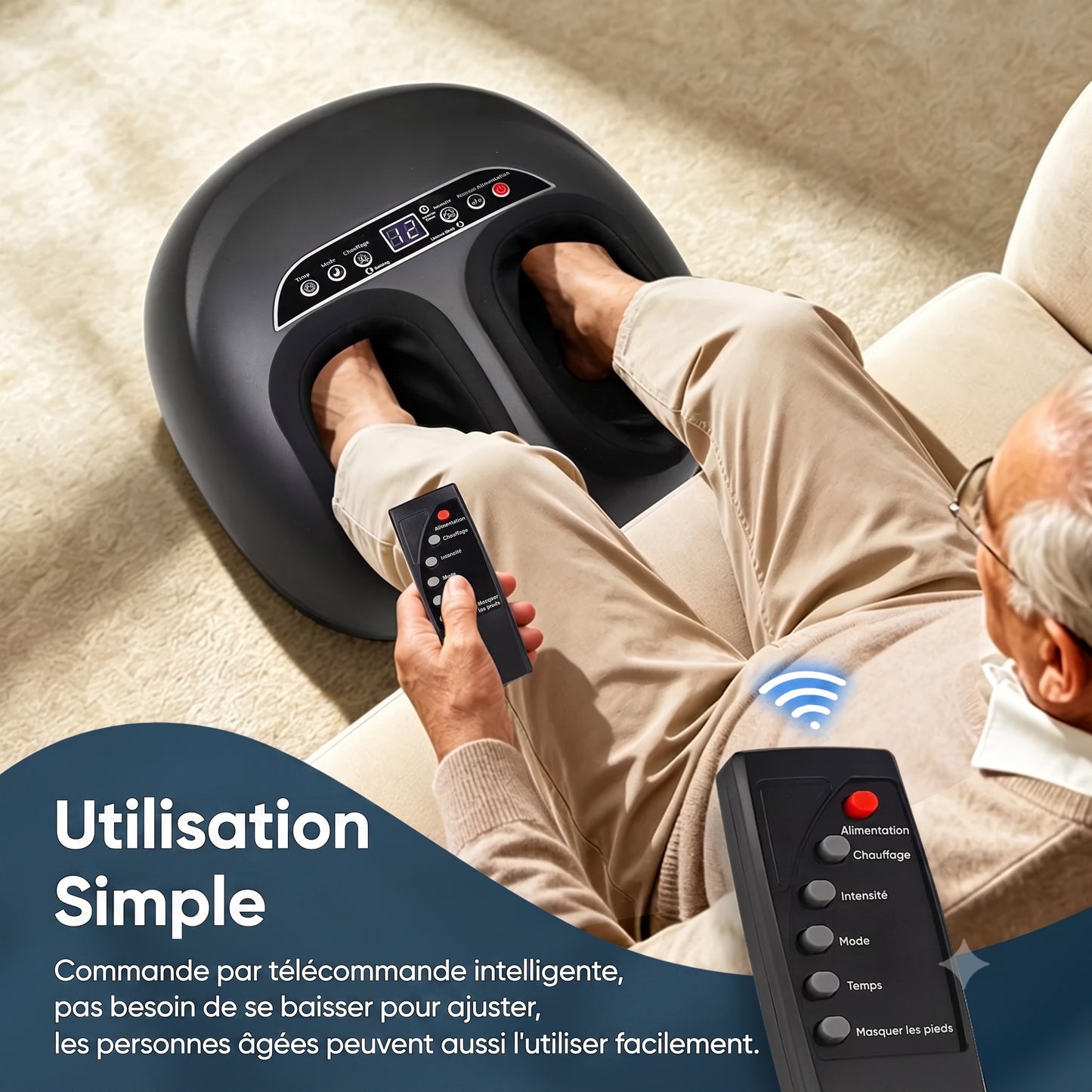 Mirant FootSpa Pro™ | Appareil de massage des pieds chauffant à compression d'air