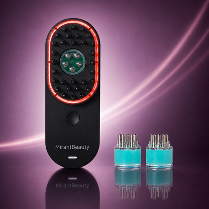 Mirant ScalpCare™ — Brosse LED 4-en-1 pour des cheveux visiblement plus forts + 2 sérums inclus