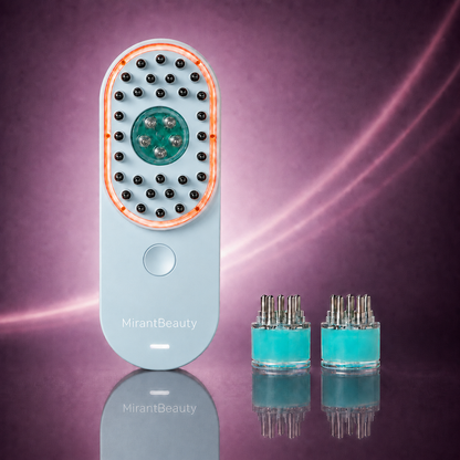 Mirant ScalpCare™ — Brosse LED 4-en-1 pour des cheveux visiblement plus forts + 2 sérums inclus