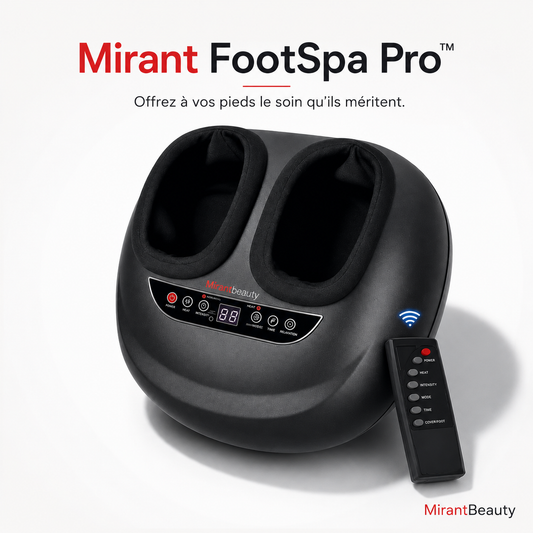 Mirant FootSpa Pro™ | Masseur de pieds Shiatsu chauffant à compression d'air 360°